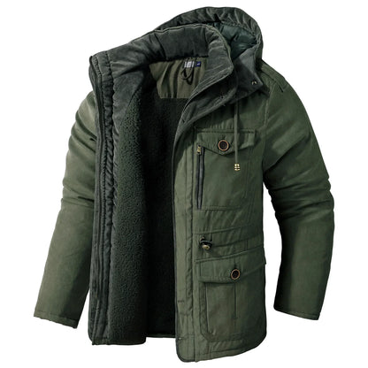 Variant image for Dam Vinterparka Militärstil Sherpa Foder-11