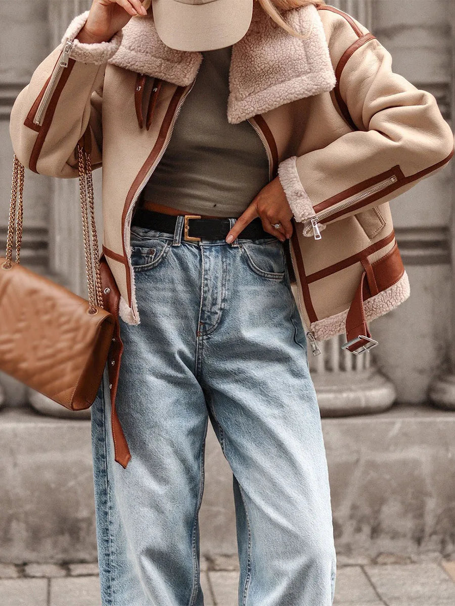 Variant image for Damjacka Klassisk Pilotstil Syntetiskt Läder-9