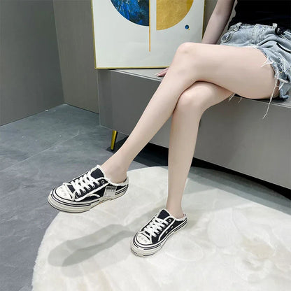 Herr Sneakers Låg Skärning Canvas Bekväm Skor-2