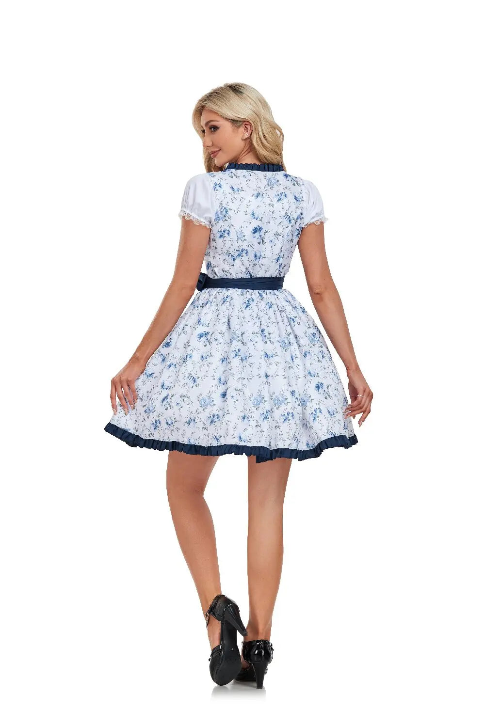 Dam Dirndl Klänning Traditionell Design Bomull Polyester-3