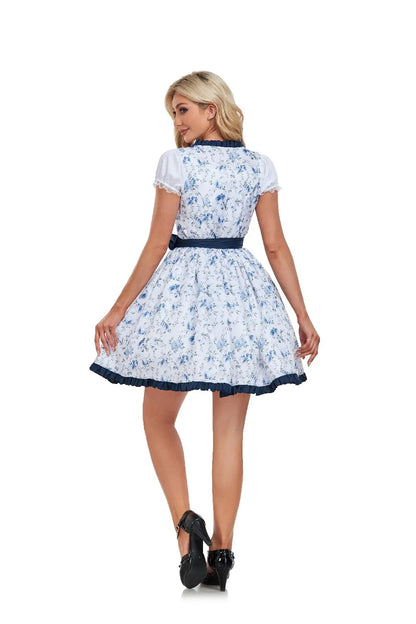 Dam Dirndl Klänning Traditionell Design Bomull Polyester-3