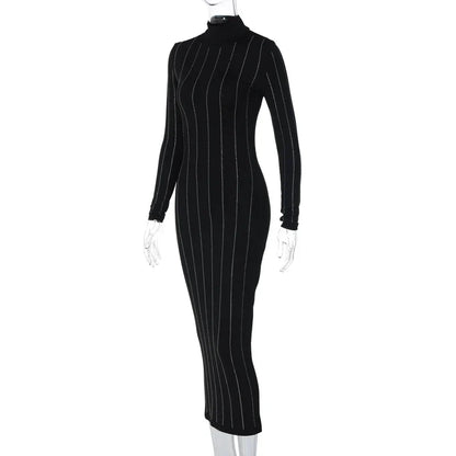 Dam Klänning A-linjeformad Polyester Midi för Formella Tillfällen-6