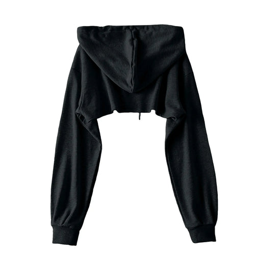 Dam Lång Hoodie Avslappnad 100% Bomull-1