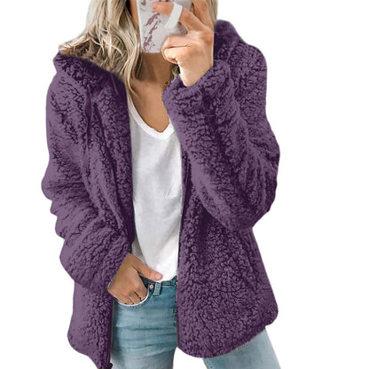 Kvinno Kappa Teddy Fleece med Fickor och Blixtlås 2