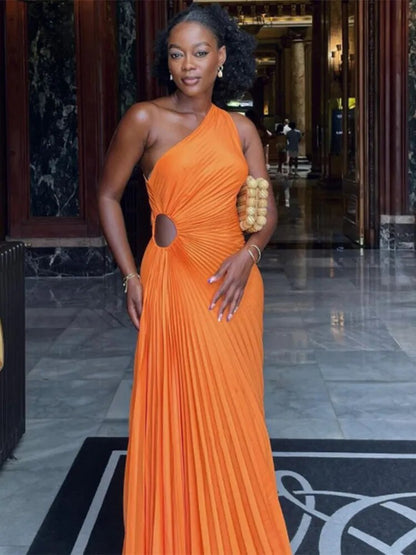 Kvinnors Klänning med Ruffles Läderdetaljer Högkvalitativa Tyger-4