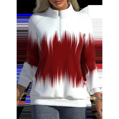 Lång Hoodie Dam Avslappnad Stil 100% Bomull-4