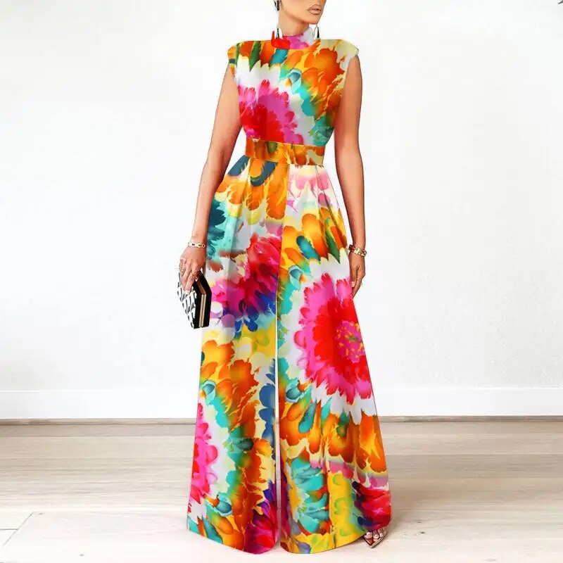 Dam Jumpsuit Turtleneck Mångsidig Nylon-1