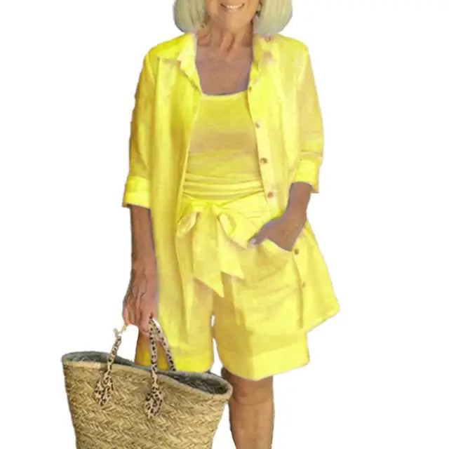 Variant image for Dam Kort Klänning Vintageinspirerad 100% Bomull för Sommar Fest-2