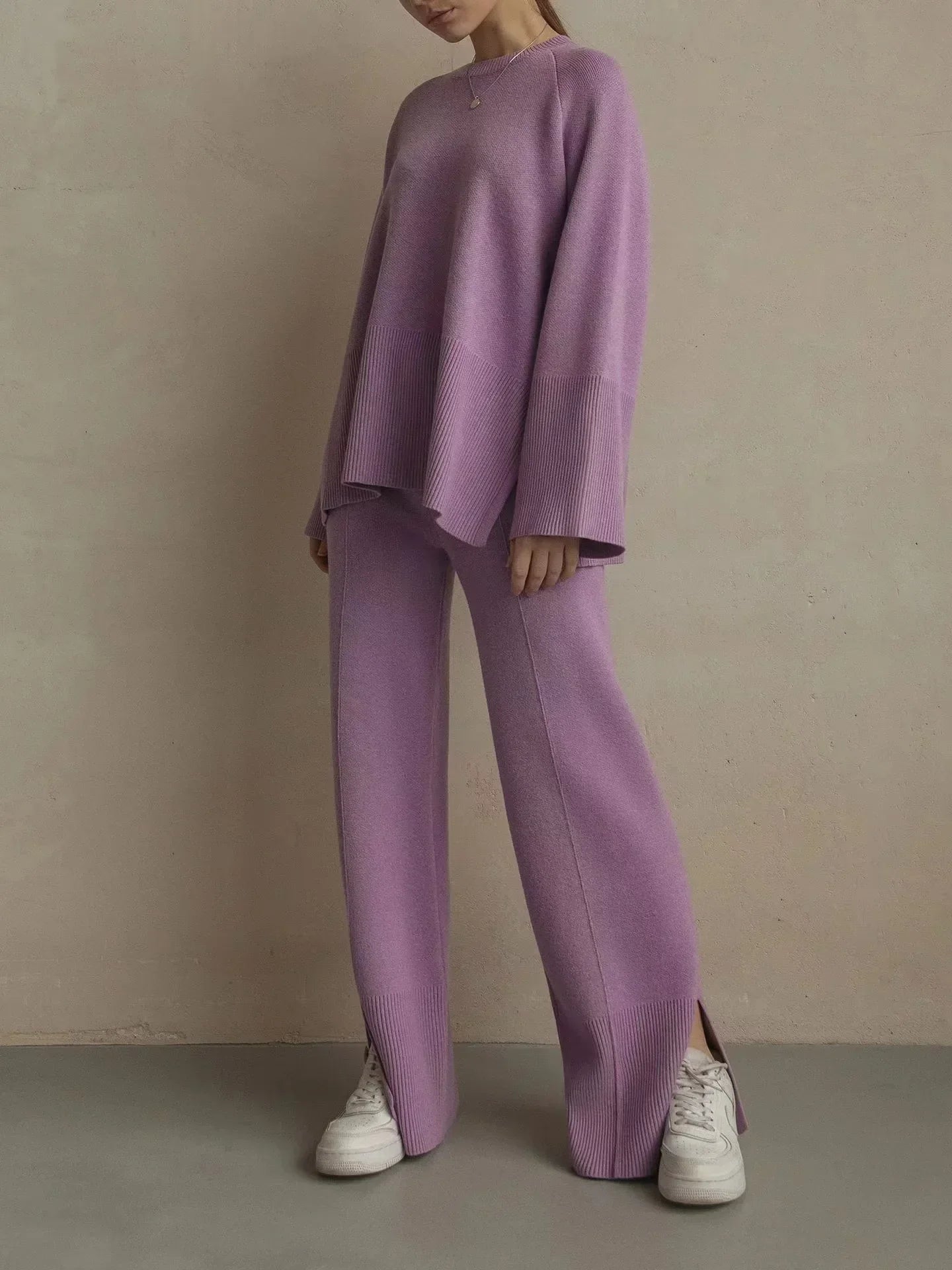 Variant image for Dam Vinterpullover Set Mjuk Akryl Trendig Design-1