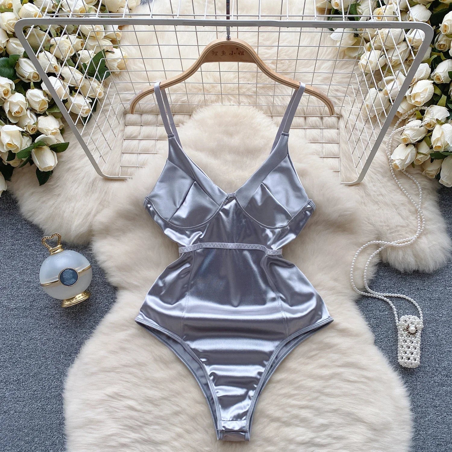 Dam Bodysuit Enkel Design Polyester 1