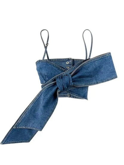 Variant image for Snygga Byxor Dam Kort Stil Polyester Denim med Fickor-7