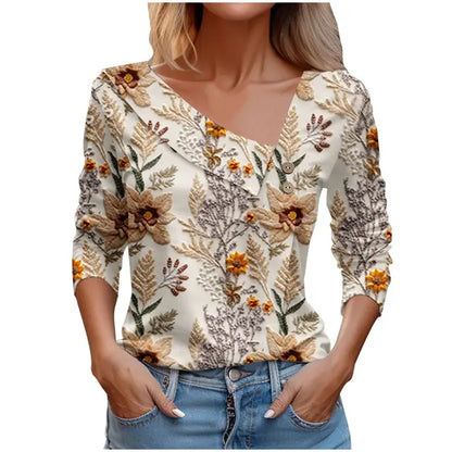 Variant image for Vit Dam Blus Lätt Luftig Polyester Avslappnad Passform-57