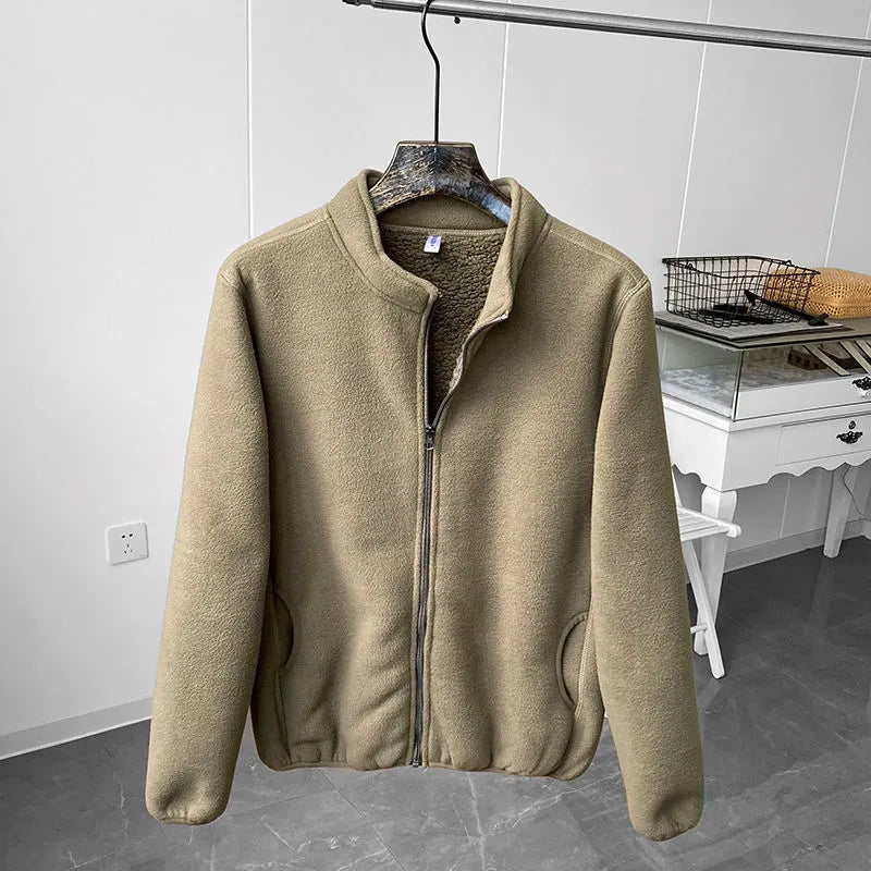 Herr Fleecejacka Ståkrage Vattenavvisande Fleece-2