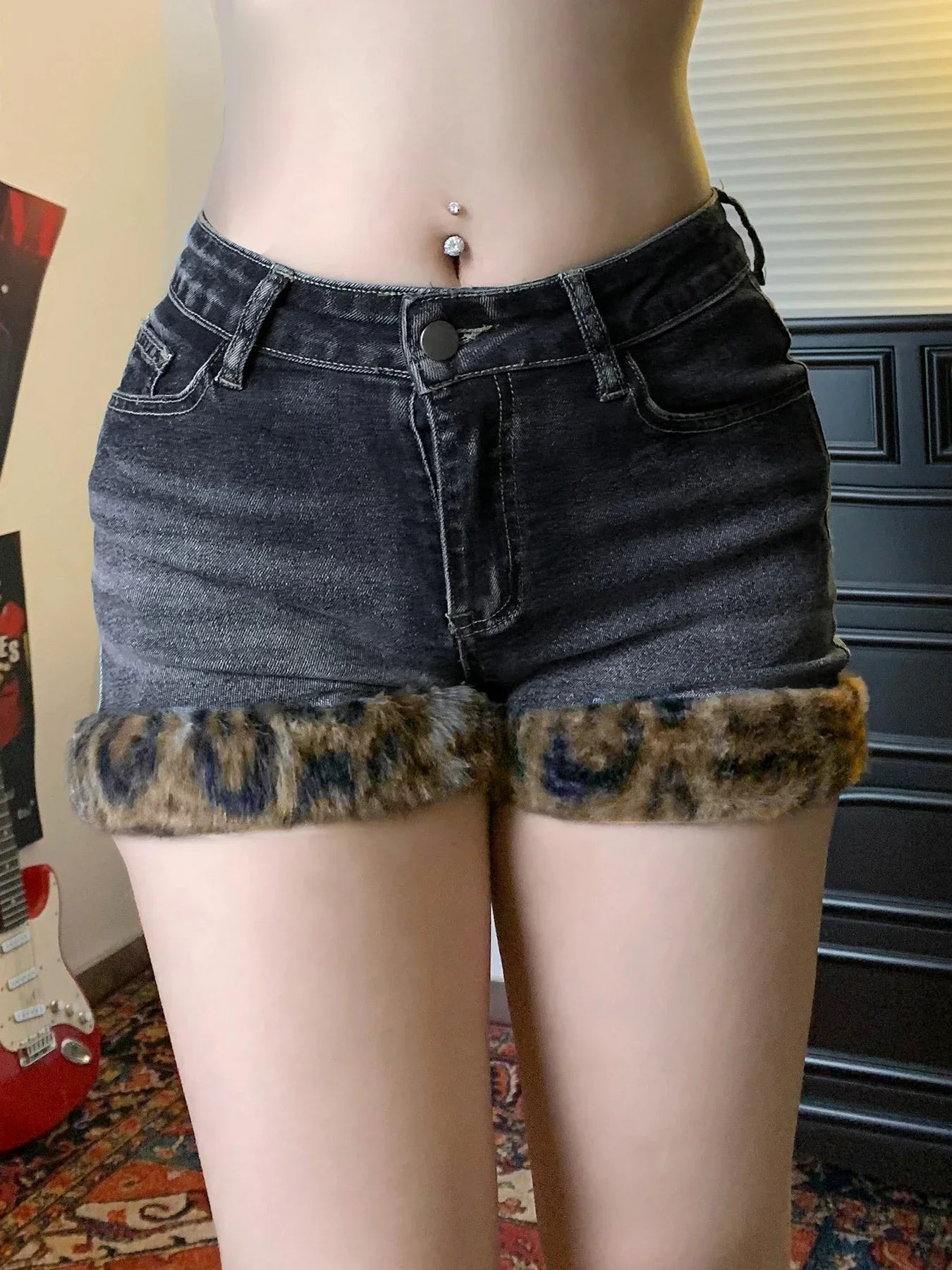 Dam Shorts Elegant Polyester och Bomull-3