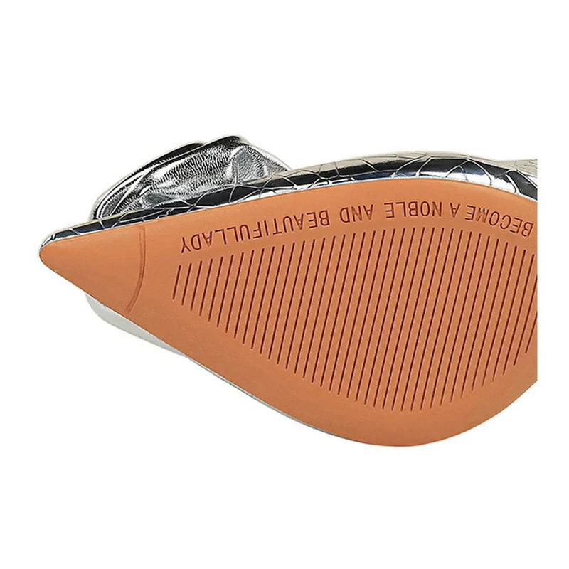 Dam Stilettos Spetsig Design PU-material-3