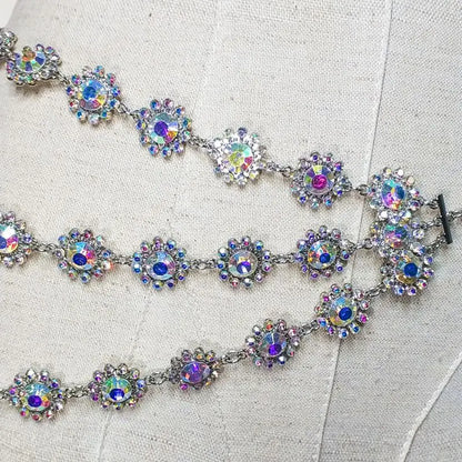 Dam Höftkedja Metall Glänsande Strass-3