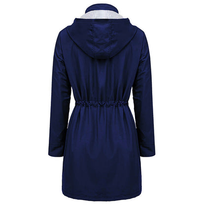 Dam Kappa Lång Vattentät med Huva Polyester och Bomull 6