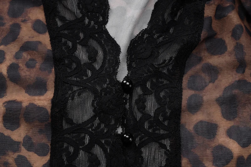 Dam Festtoppar med Klockärmar i Stretch Polyester-4