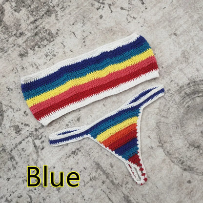 Variant image for Dam Bandeau Bikini Randmönster Polyester-3