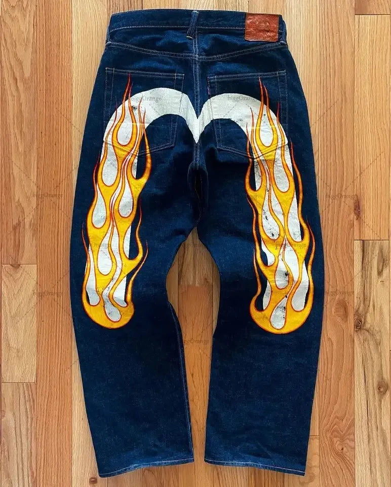 Avslappnade Dam Jeans i Mjuk Bomull, Ankel-Längd, Rak Silhuett med Fickor – Ljusa Tona 5