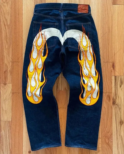 Avslappnade Dam Jeans i Mjuk Bomull, Ankel-Längd, Rak Silhuett med Fickor – Ljusa Tona 5