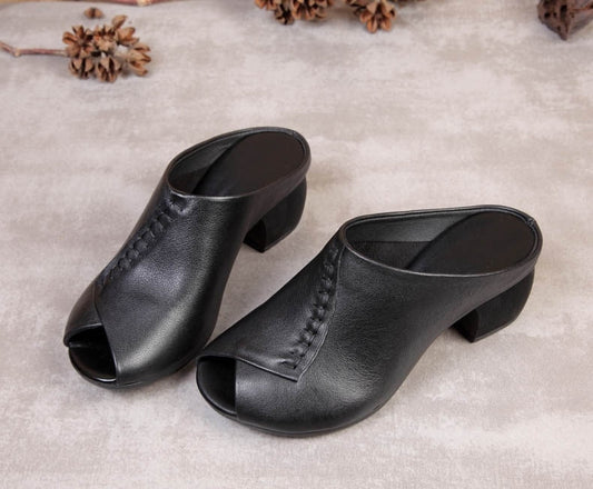 Kvinnors Sandaler Låg Klack Syntetmaterial-1