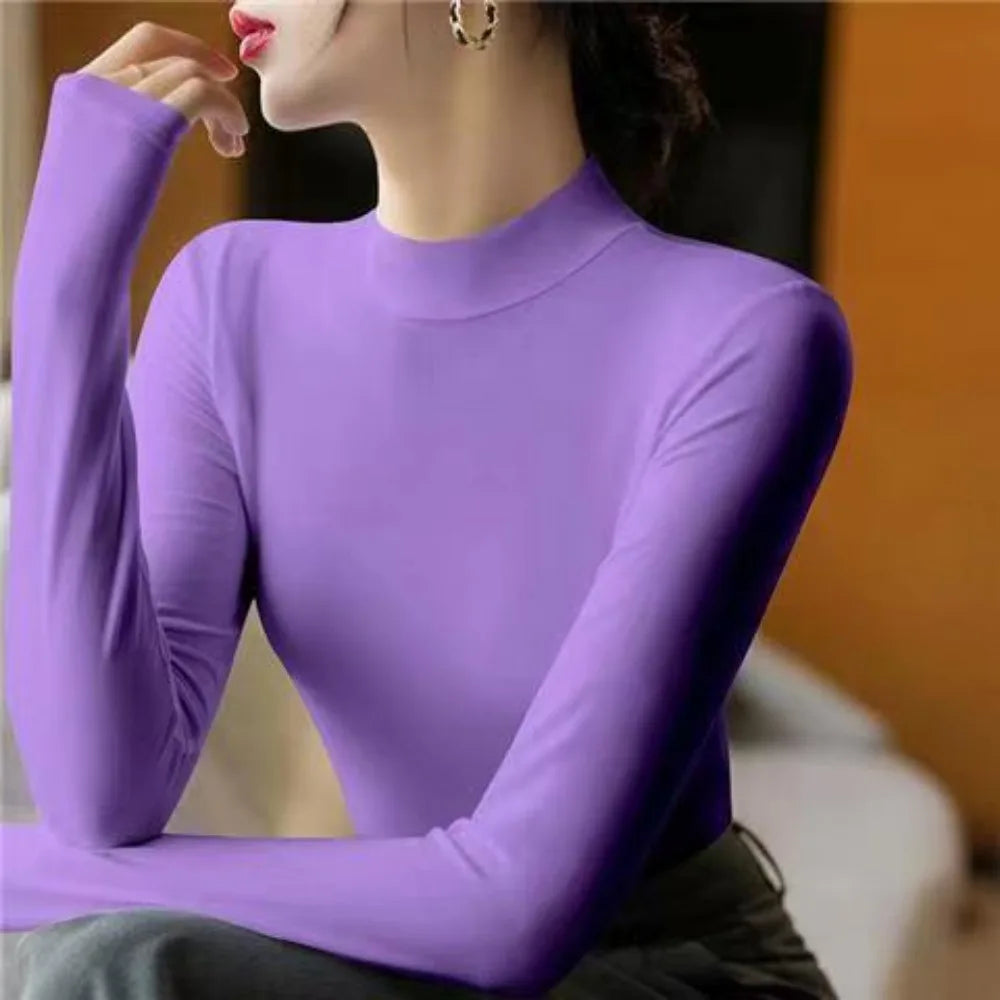 Herr T-shirt Långärmad Månsken Design Bomullsblandning 5