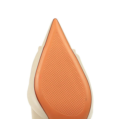 Dam Pumps Slip-On PU Material Elegant Högklackad-6