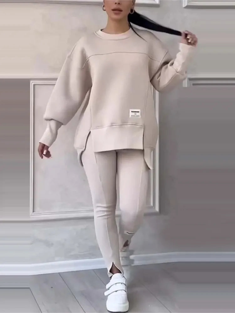 Kvinnors Vinterträningskläder Oregelbunden Tryckning Polyester-6