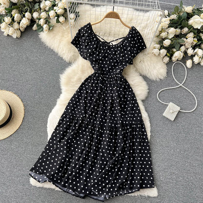 Variant image for Kvinno Midi Klänning A-Linje V-Hals Polyester-2