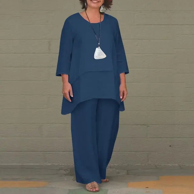 Dam Byxor med Resår i Midjan Snygga och Luftiga Bomull 4