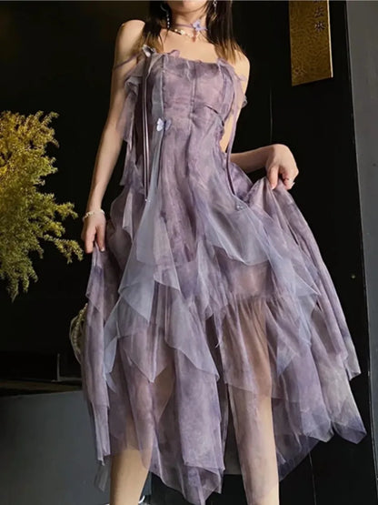 Fina Dam Klänningar Midi Utställd Polyester-5