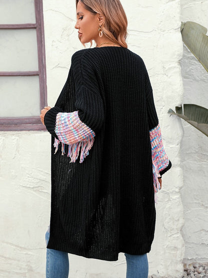 Kvinna Boho Väster Fransad Mjuk Material-6