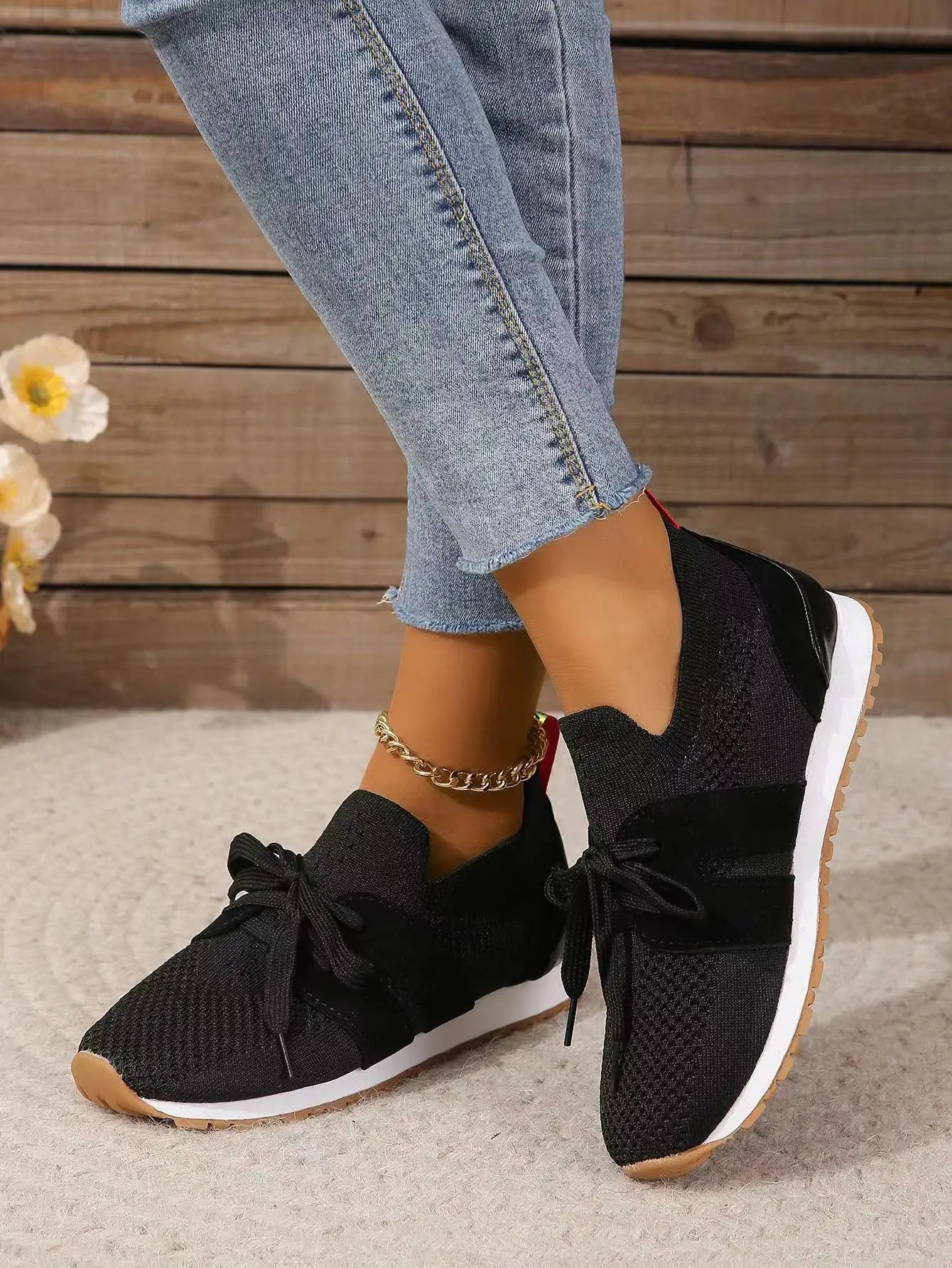 Kvinnors Sneakers Avkopplande Syntetiska Material 2