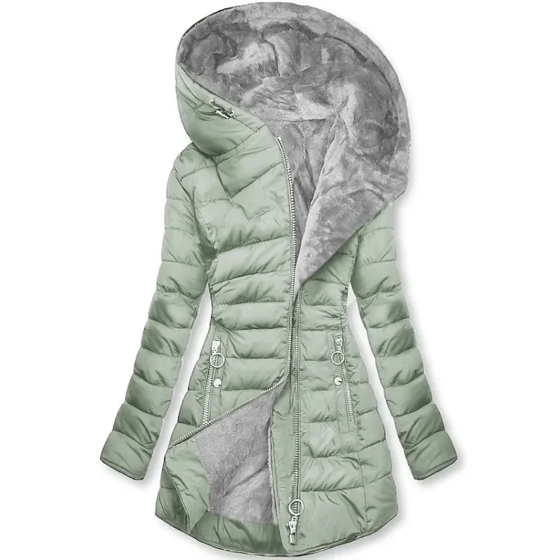 Variant image for Damjacka Quiltad Med Huva i Värmelagringsmaterial-2