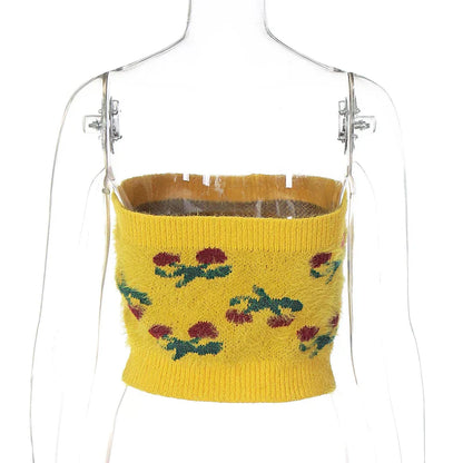 Dam Crop Top Bandeau Polyester Spandex-6