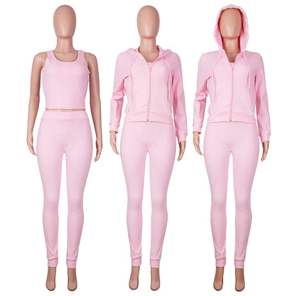 Kvinnor Träningsdräkt Avslappnad Höstdesign Mjuk Tygblandning 5