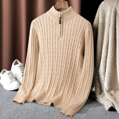 Herr Turtleneck Tröja Termo Med Zip Polyester 9