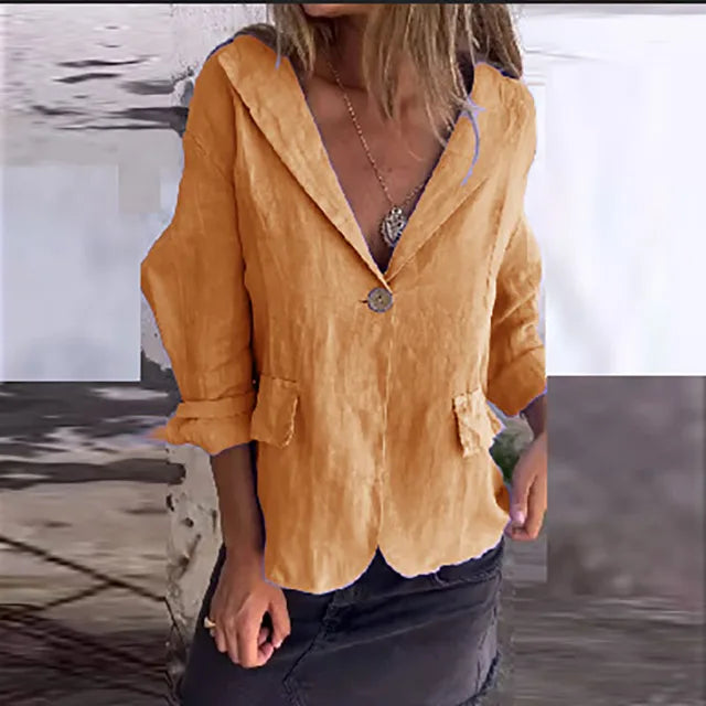 Kvinnors Lätt Jacka Elegant Polyester-1