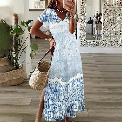 Variant image for Kvinna Lätt Klänning Minimalistisk 100% Bomull-75