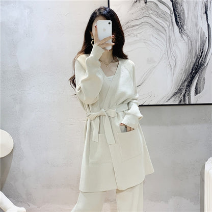 Dam Byxor Med Resår I Midjan Snygga Vid Ben Nylon-2