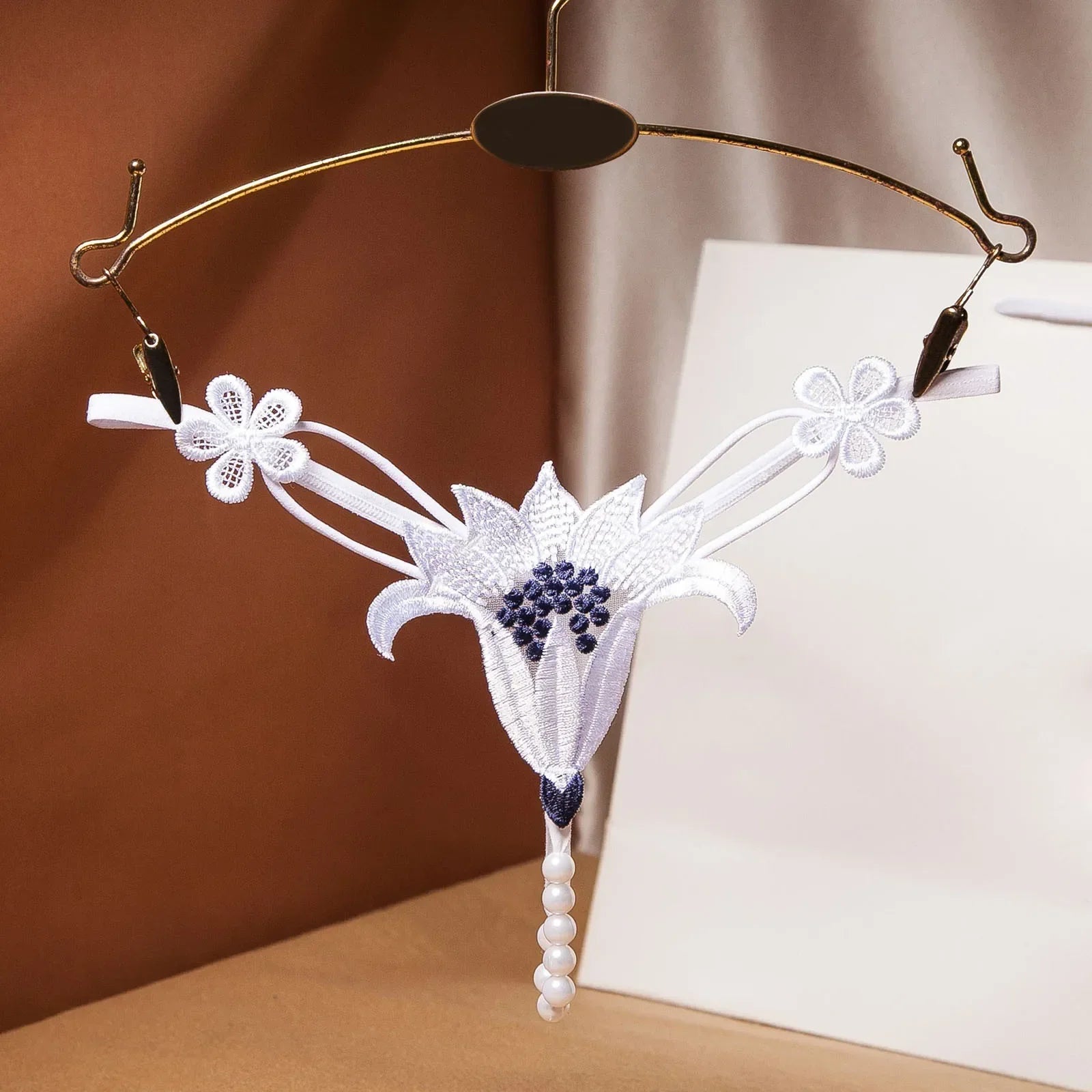 Variant image for Dam G-sträng med Konstnärliga Detaljer Polyester-7