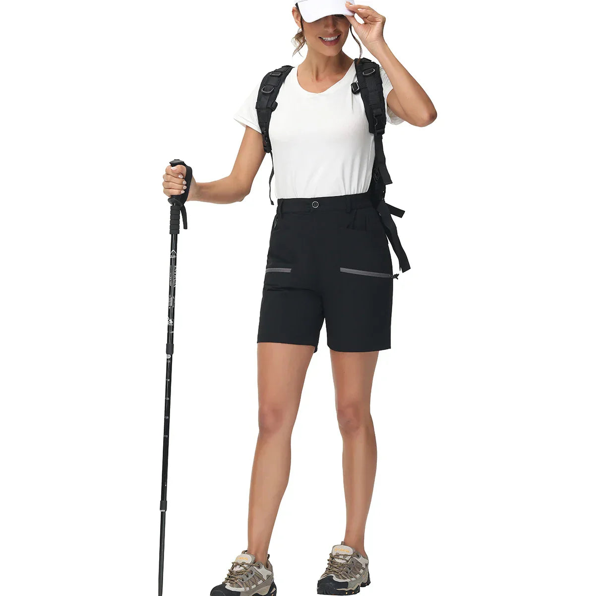 Herr Sportshorts Stretchigt Polyester med Fickor-5