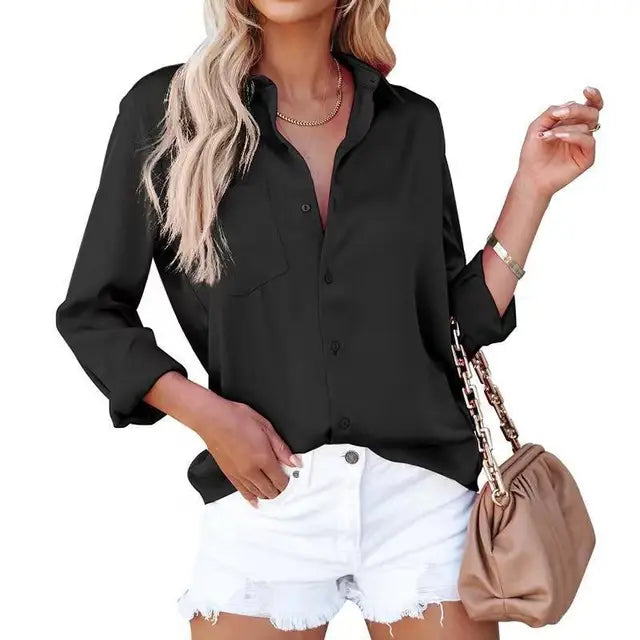 Variant image for Skjortklänning Dam Lätt Bomull Elegant Design-19