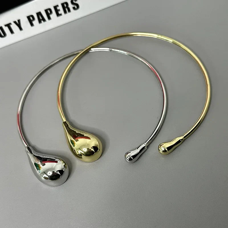 Dam Halsband Geometrisk Design Koppar och Akryl-4