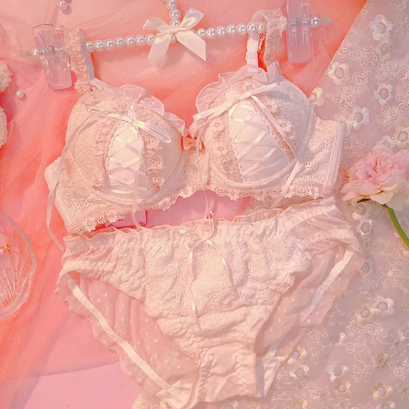 Variant image for Kvinnors BH-set Lolita Look Trådlös Polyester-5