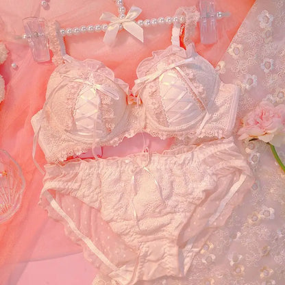 Variant image for Kvinnors BH-set Lolita Look Trådlös Polyester-5
