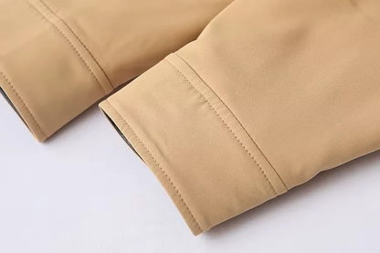 Damjacka Stepp Kontrasterande Design Polyester-5