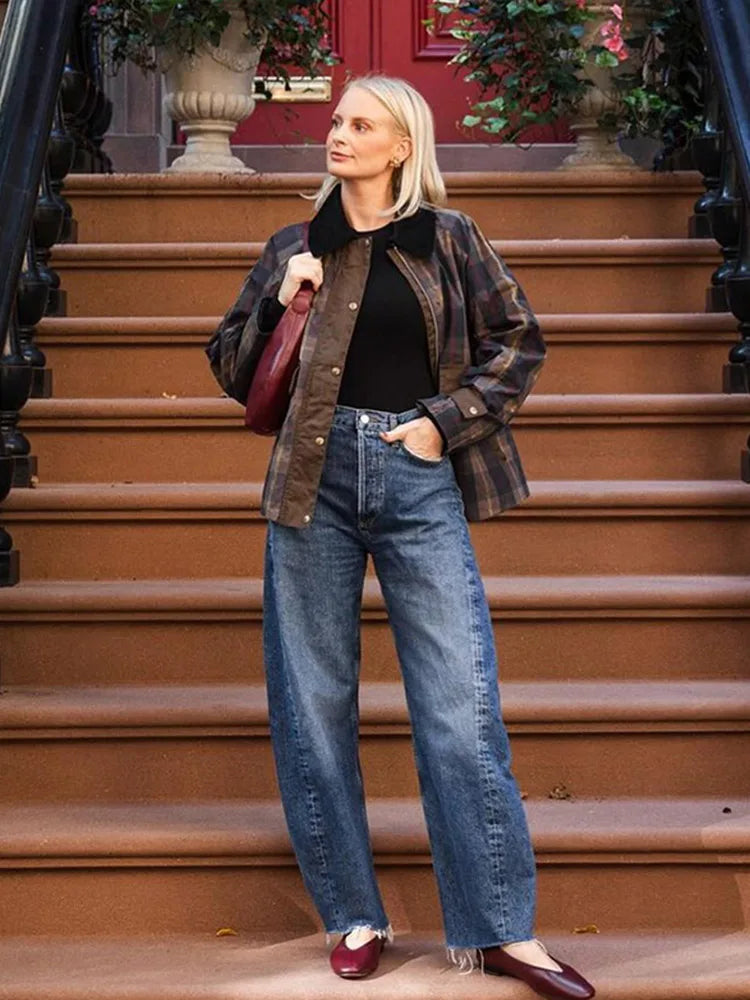 Damjacka Modern Med Caro-Lapptäcke Högkvalitativ Polyester-2