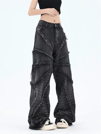 Dam Jeans Stretch Vid Passform Låg Midja Polyester-2